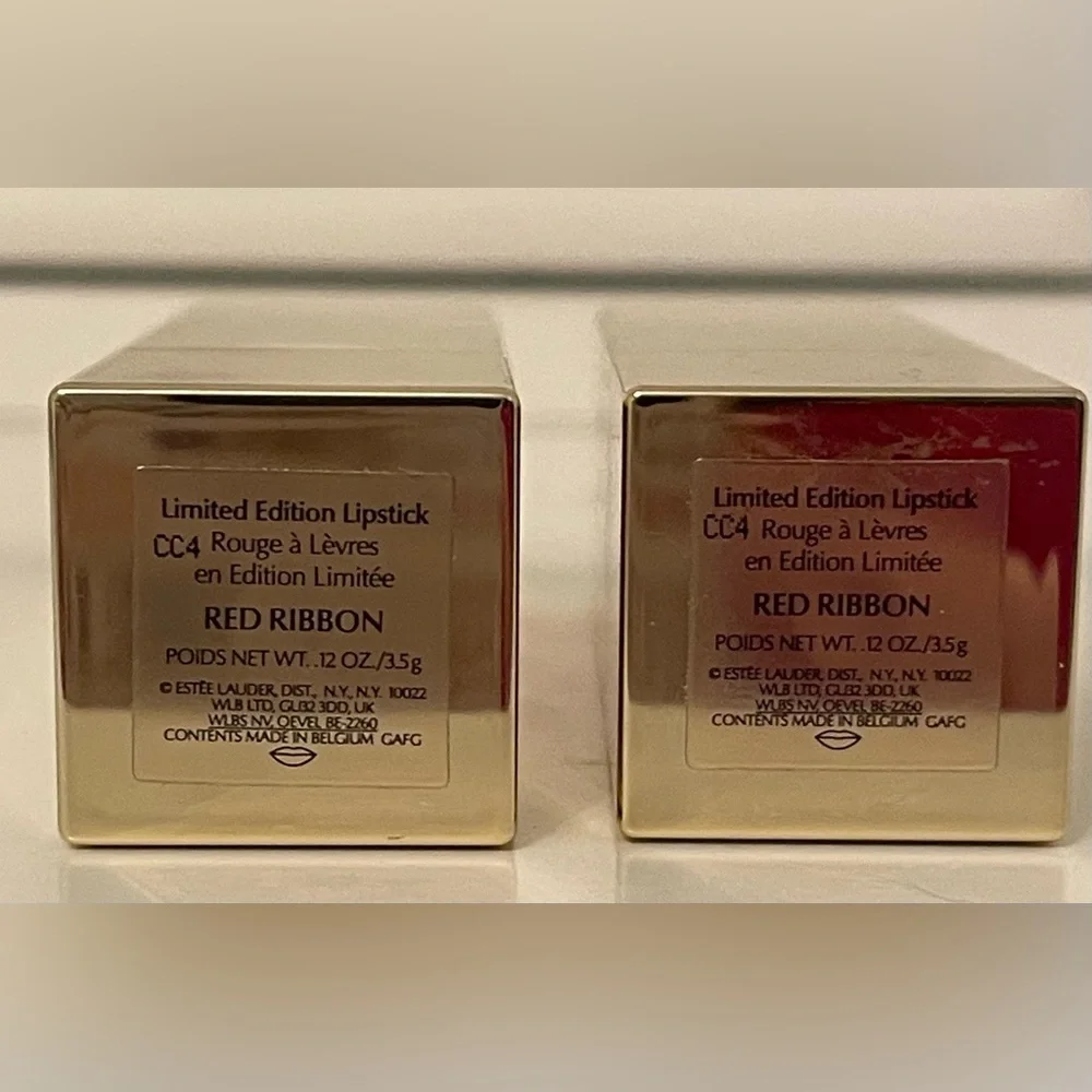 TWO Estée Lauder Red Ribbon lipsticks! Limited Edition Brand new, cost $84 new 💄 - Picture 5 of 6